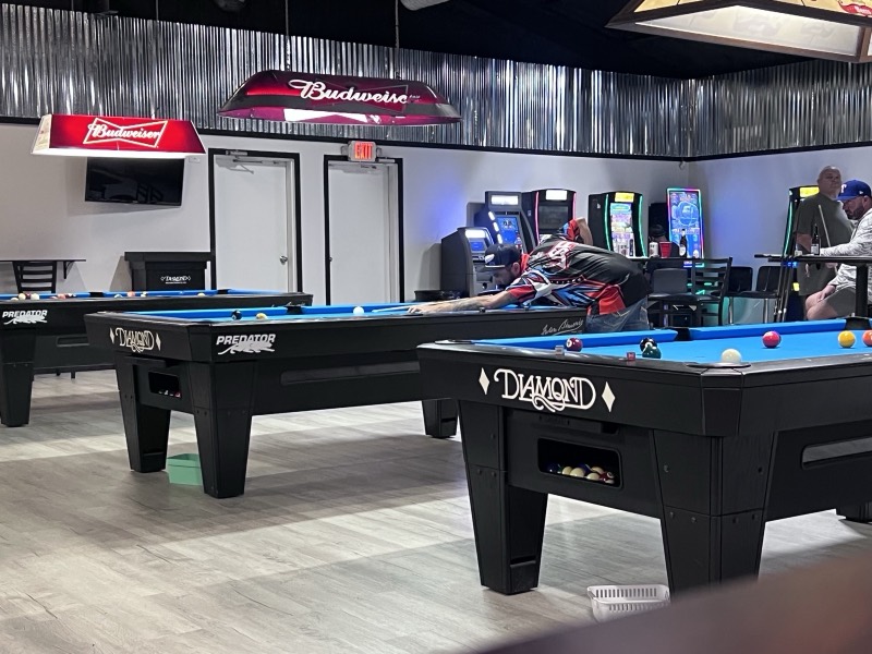 Pool tables at Aces Full